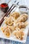 Chinese steam dumplingsÂ  gioza in various forming